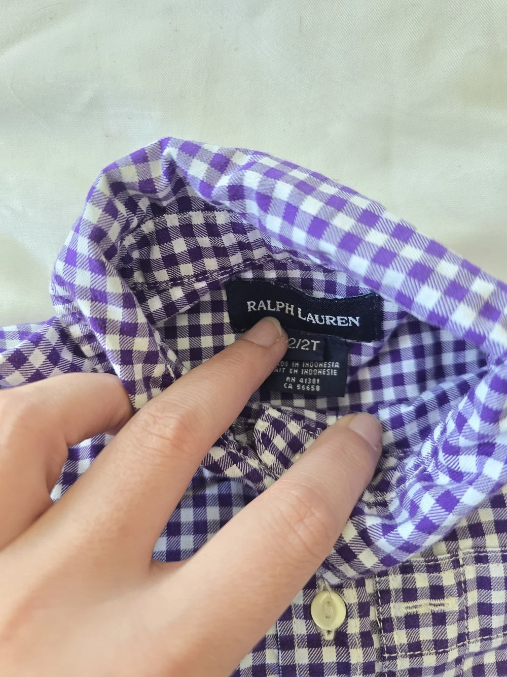 Ralph Lauren classic gingham
